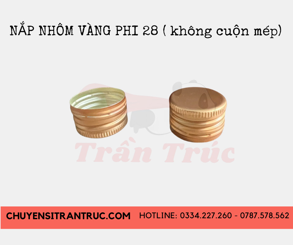 nắp nhôm bạc phi 28