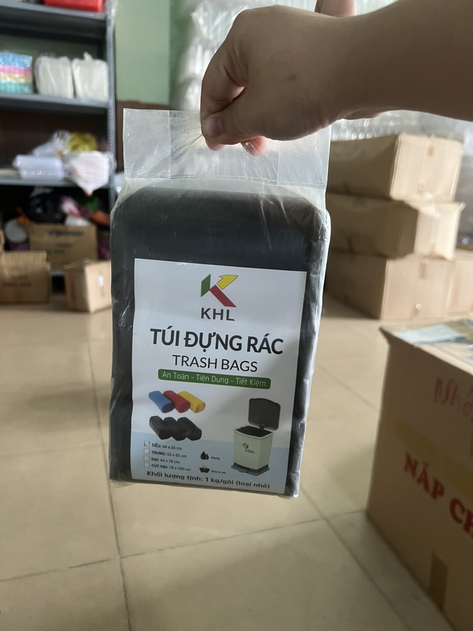 túi đựng rác size tiểu, túi đựng rác nilon, túi nilon