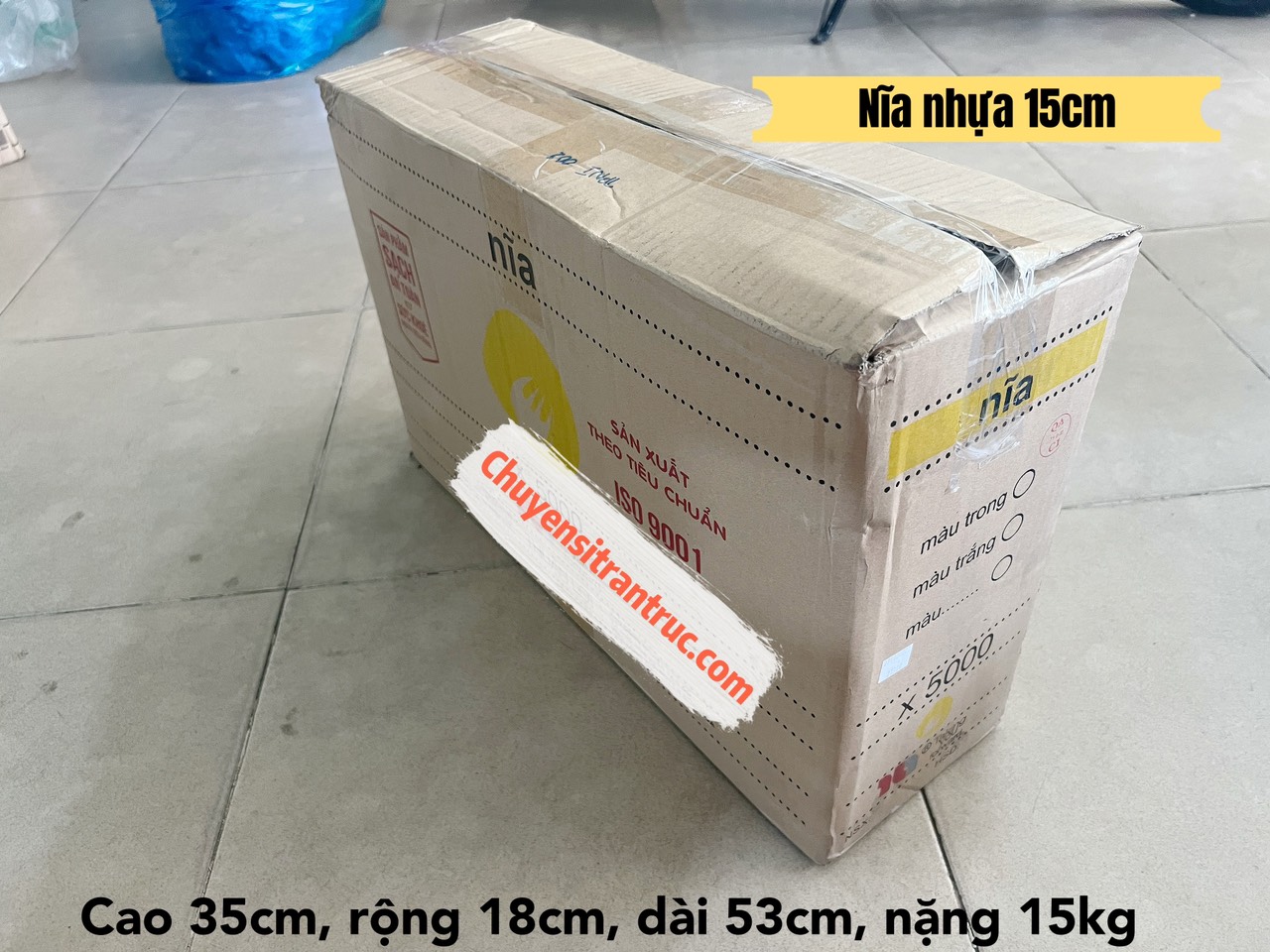 thùng carton đựng nĩa nhựa 1 lần cao cấp
