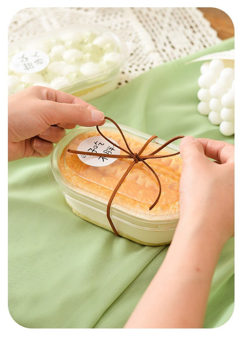 Set 10/20/50 hộp nhựa pet hình chữ nhật XY092 đựng bánh lạnh, tiramisu, mousse, panna cotta