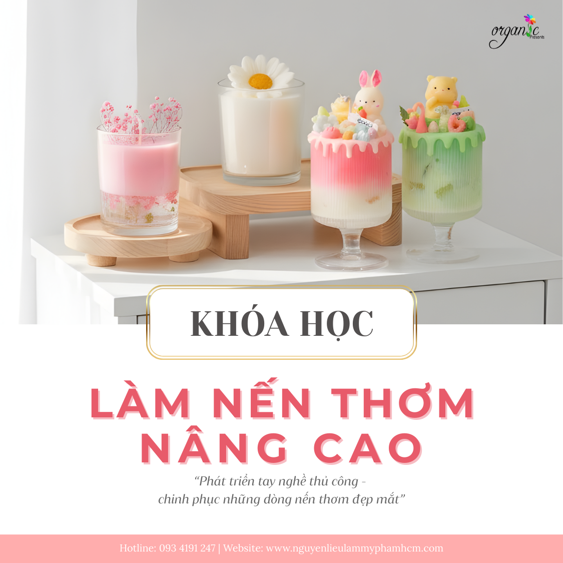 Khóa học làm nến thơm nâng cao
