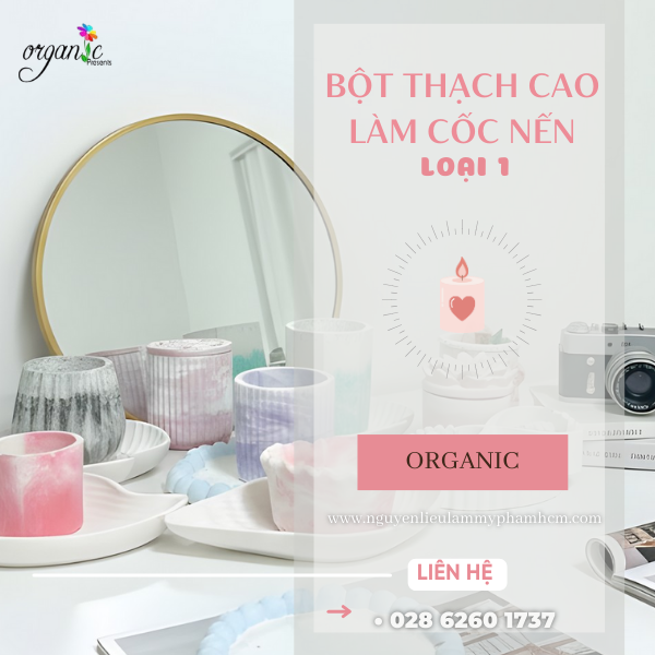 Bột thạch cao làm cốc nến loại 1