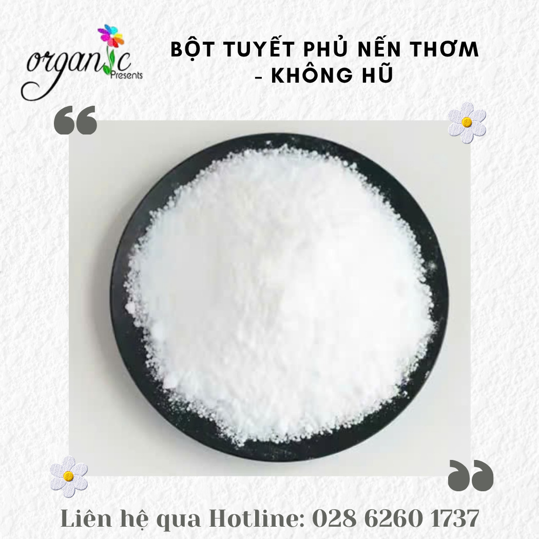 Bột tuyết phủ nến thơm không hũ