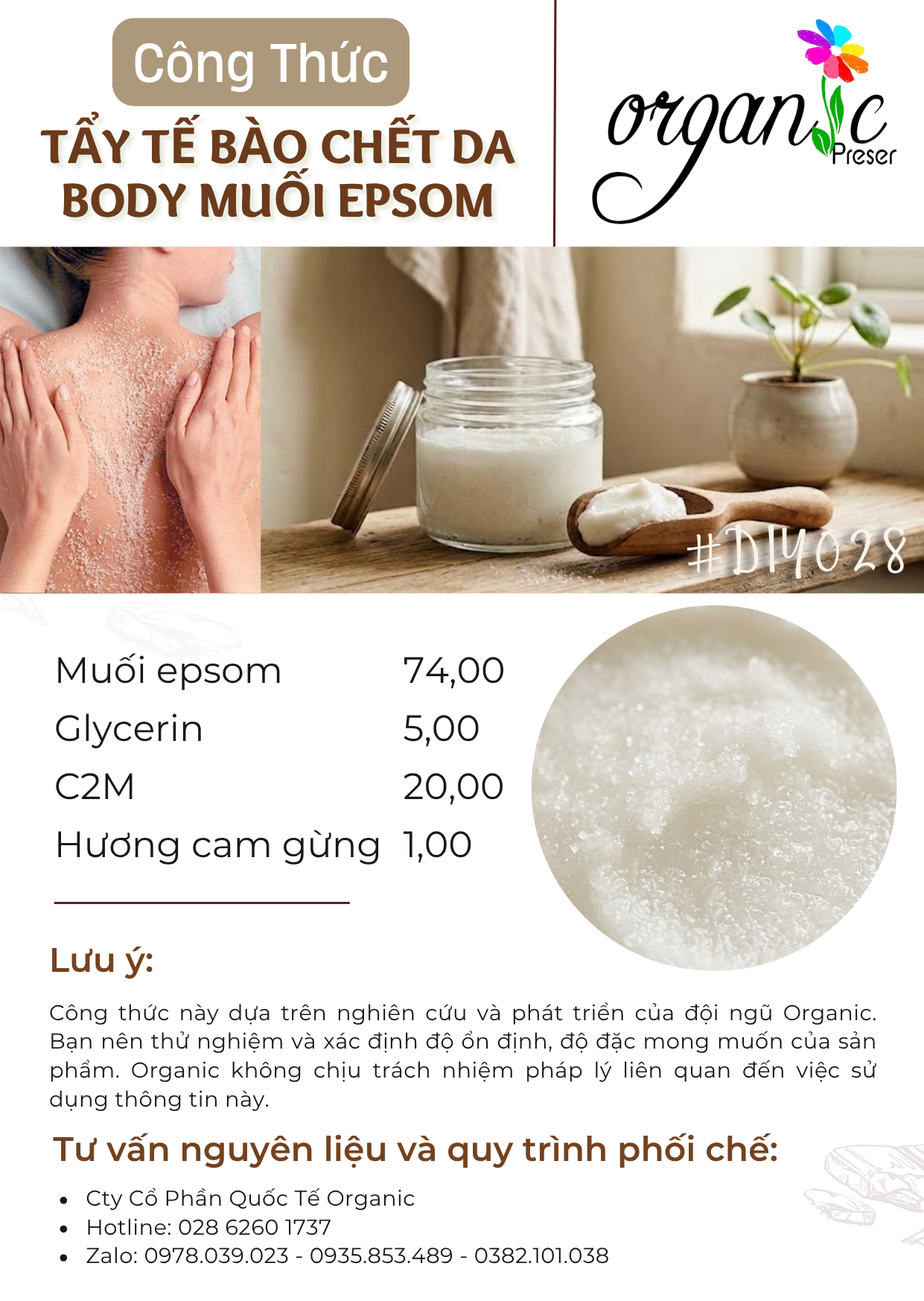 Công thức làm tẩy tế bào chết da body muối epsom giải pháp cho làn da thô ráp xỉn màu
