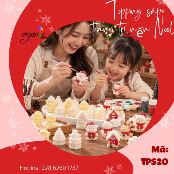 TOPPING SÁP TRANG TRÍ NẾN THƠM (ÔNG GIÀ NOEL - TPS20)