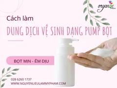 CÁCH LÀM DUNG DỊCH VỆ SINH DẠNG PUMP BỌT