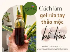 CÁCH LÀM GEL RỬA TAY THẢO MỘC TỪ BỒ HÒN