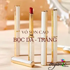 VỎ SON CÂY VIẾT (BỌC DA - MÀU TRẮNG)