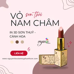 VỎ SON THỎI NAM CHÂM (IN 3D SƠN THUỶ - CÀNH HOA)