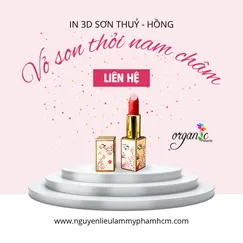 VỎ SON THỎI NAM CHÂM (IN 3D SƠN THUỶ - HỒNG)