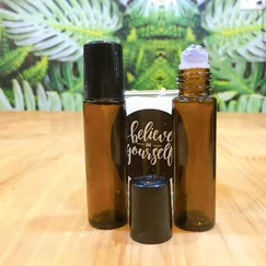 CHAI BI LĂN THỦY TINH NÂU (BI LĂN KIM LOẠI)