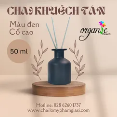 CHAI KHUẾCH TÁN TINH DẦU 50 ML (TRỤ TRÒN ĐEN - CỔ CAO)