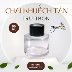 CHAI KHUẾCH TÁN TINH DẦU 50 ML (TRỤ TRÒN TRONG)