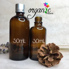 CHAI TINH DẦU NẮP VẶN 30ML (NÂU NẮP BẠC)