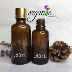 CHAI TINH DẦU NẮP VẶN 30ML (NÂU NẮP VÀNG)