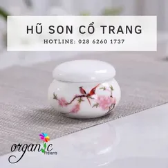 HŨ SON CỔ TRANG (MÀU TRẮNG)