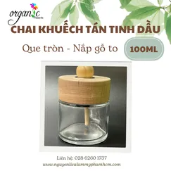 CHAI KHUẾCH TÁN TINH DẦU (TRỤ TRÒN, NẮP GỖ TO)
