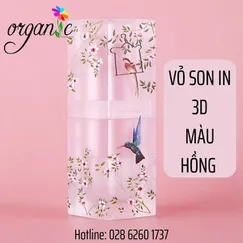VỎ SON HANDMADE (IN 3D NHÁM - MÀU HỒNG)