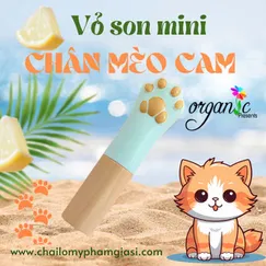 VỎ SON DƯỠNG MINI (CHÂN MÈO CAM)