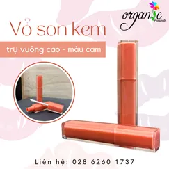 VỎ SON KEM (TRỤ VUÔNG CAO - MÀU CAM)
