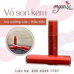 VỎ SON KEM (TRỤ VUÔNG CAO - MÀU NÂU)