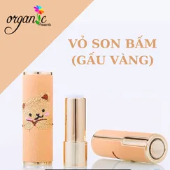 VỎ SON BẤM BỌC DA (GẤU VÀNG)