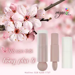 VỎ SON THỎI HỒNG PHA LÊ