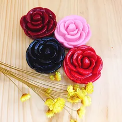VỎ SON HANDMADE HOA 3D (COMBO 4 MÀU)