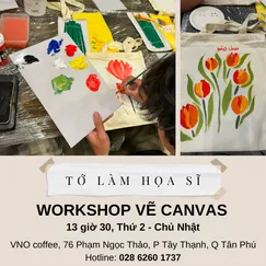WORKSHOP VẼ TRANH/ TÚI CANVAS