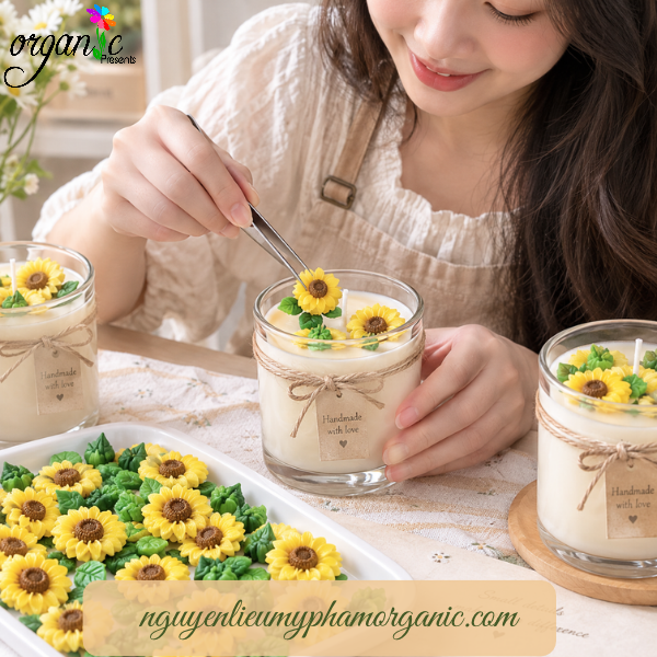 TOPPING SÁP TRANG TRÍ NẾN THƠM (HOA HƯỚNG DƯƠNG 2 - TPS15)