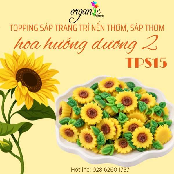 TOPPING SÁP TRANG TRÍ NẾN THƠM (HOA HƯỚNG DƯƠNG 2 - TPS15)
