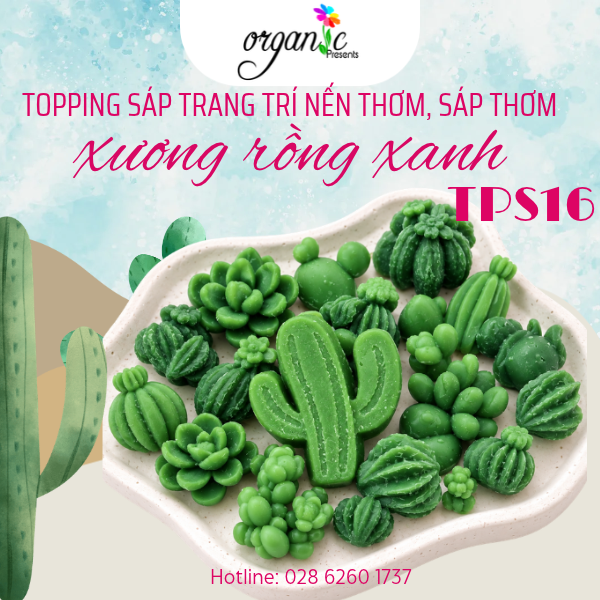 TOPPING SÁP TRANG TRÍ NẾN THƠM (XƯƠNG RỒNG XANH - TPS16)