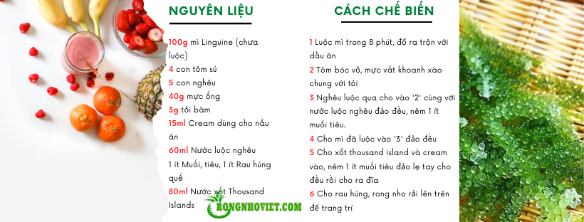 Cách chế biến salad rong nho kèm hải sản Cách chế biến salad rong nho kèm hải sản