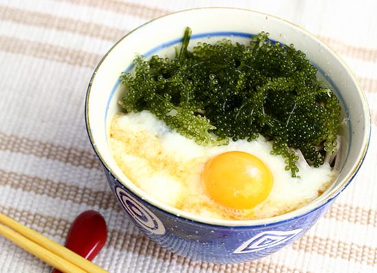 Ăn rong nho biển giảm cân và tan mỡ bụng Ăn rong nho biển giảm cân và tan mỡ bụng