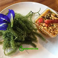 Rong nho xào thịt bò