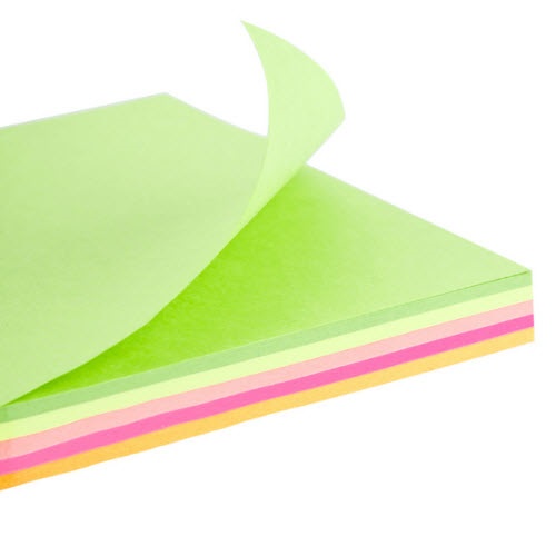 Giấy note 3x3in có keo - 5 màu / xấp