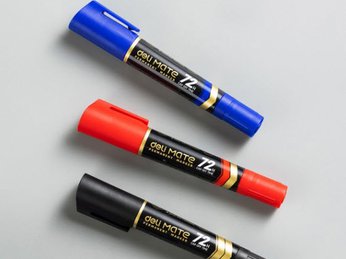 Bút lông dầu EU72 (1.5mm; 2-6 mm) (Deli)
