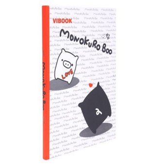 Tập sinh viên 200 trang Vibook Monokuro Boo (lốc 5 cuốn)
