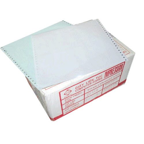 Giấy in liên tục 2 liên (210 mm x 279 mm)