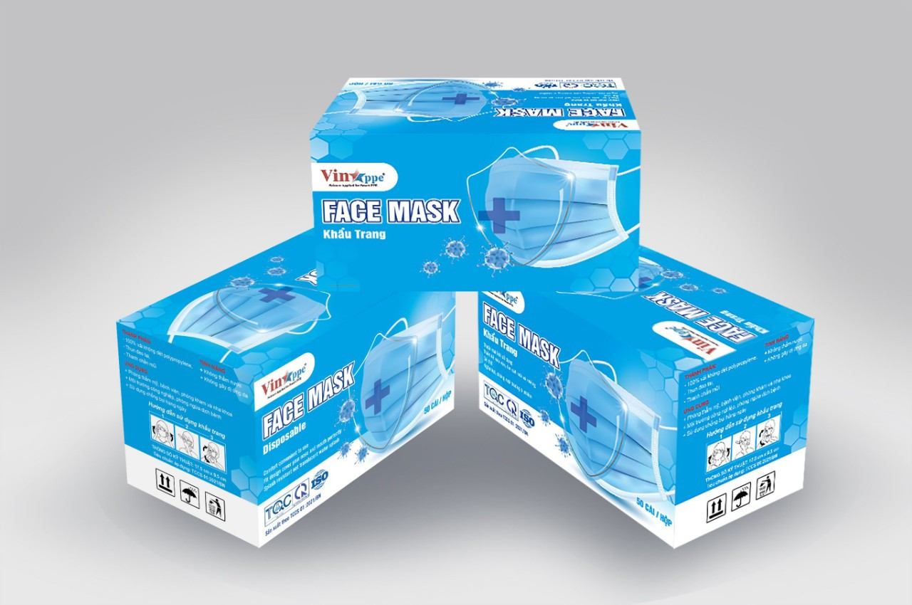 KHẨU TRANG 4 LỚP KHÁNG KHUẨN VINAPPE