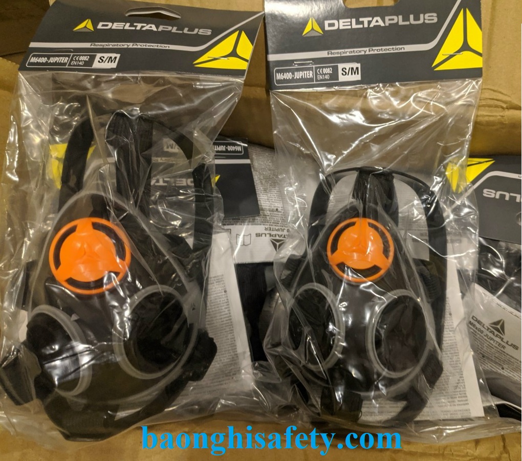 MẶT NẠ PHÒNG ĐỘC DELTAPLUS M6400 HAI PHIN LỌC