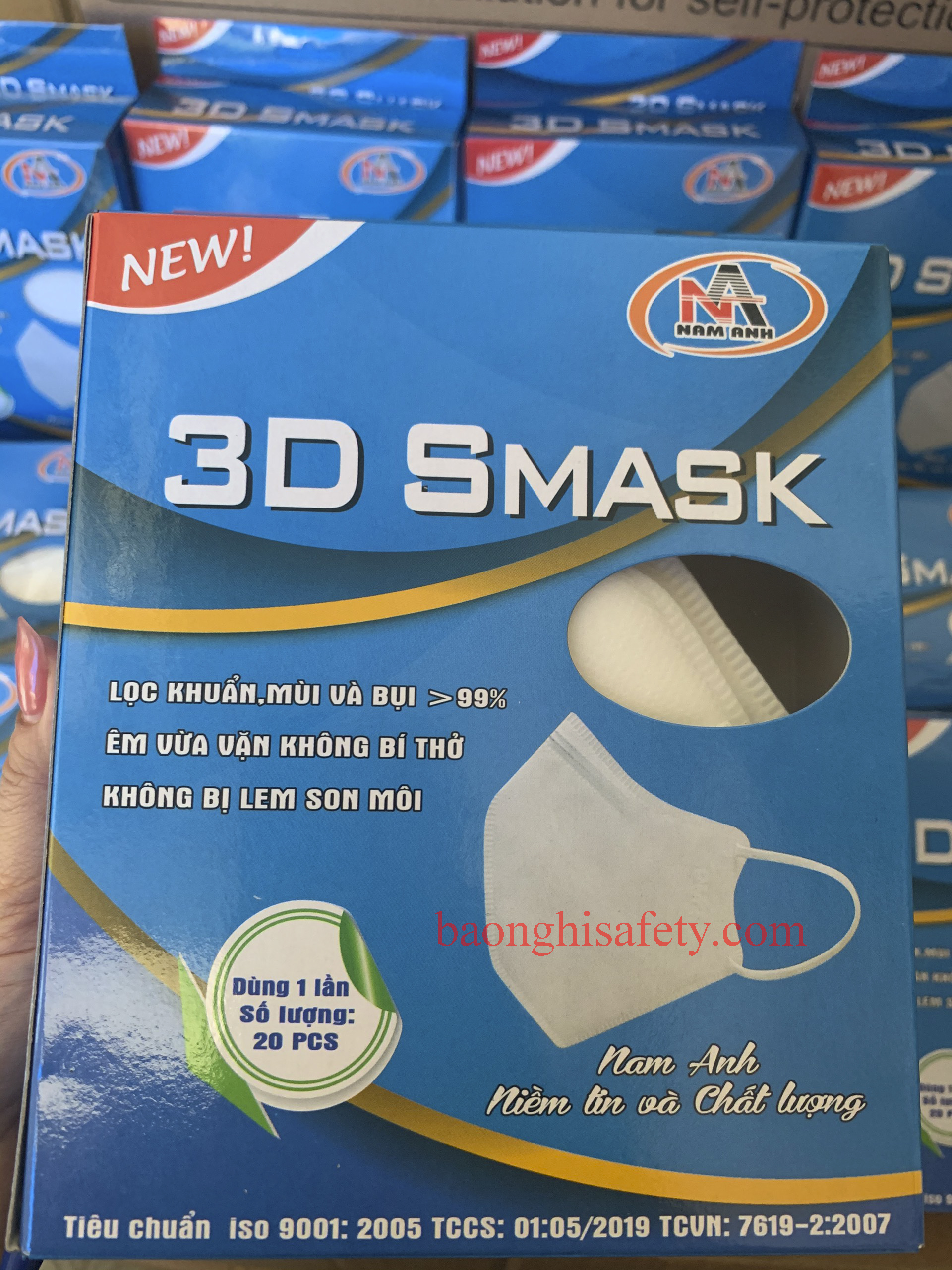 KHẨU TRANG 3D SMASK NAM ANH