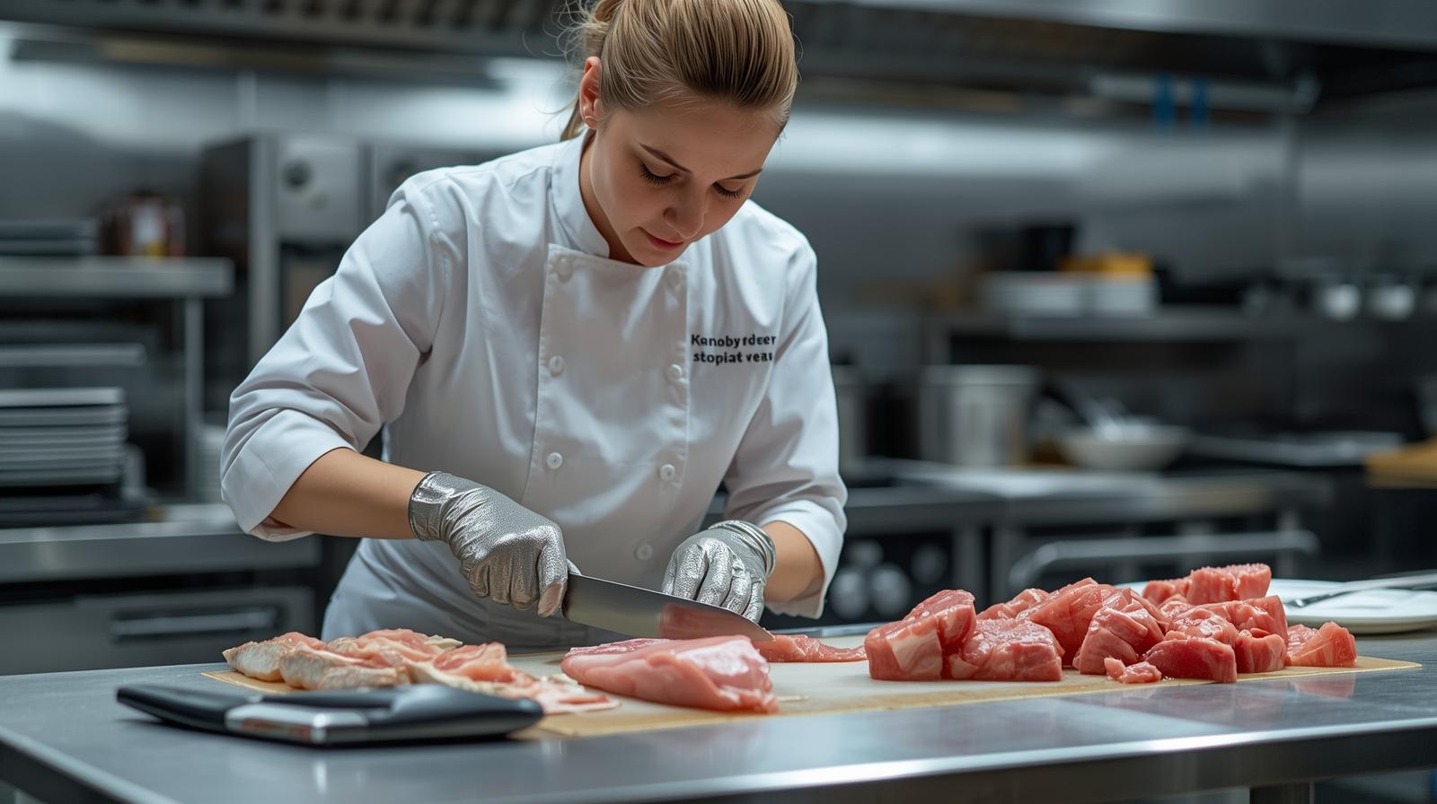 ỨNG DỤNG GĂNG TAY CHỐNG CẮT TRONG NGÀNH THỰC PHẨM