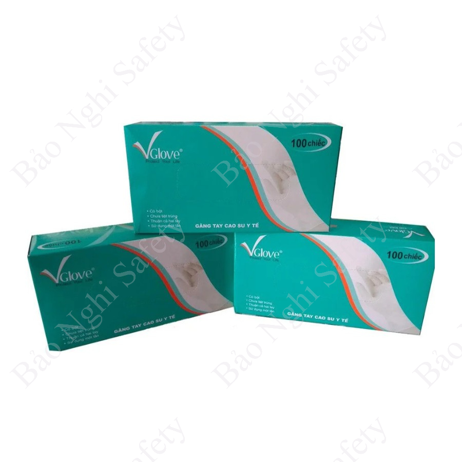 GĂNG TAY LATEX CÓ BỘT VGLOVE