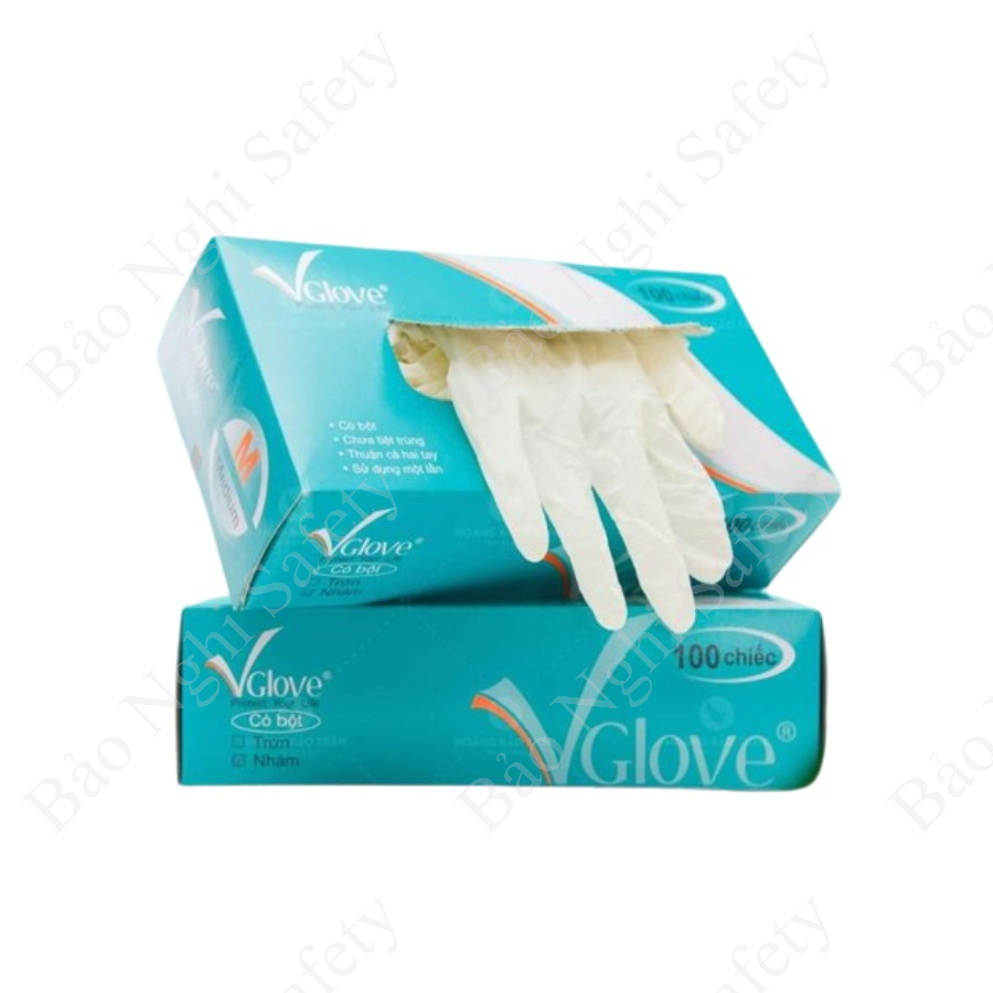 GĂNG TAY LATEX CÓ BỘT VGLOVE