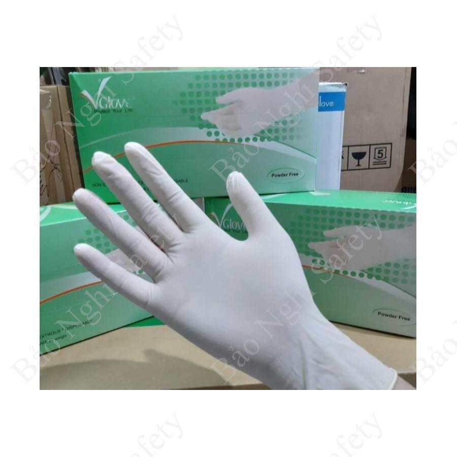 GĂNG TAY LATEX KHÔNG BỘT 5.8G VGLOVE