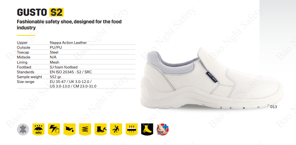 GIÀY BẢO HỘ SAFETY JOGGER GUSTO