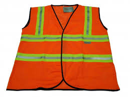 Áo phản quang 3M cam vải -viền đen