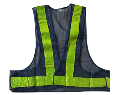 Áo phản quang chữ A màu xanh