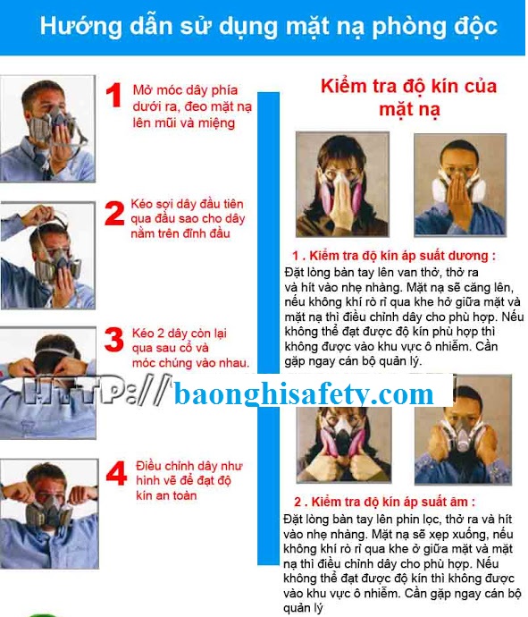 Hướng dẫn sử dụng mặt nạ lọc độc